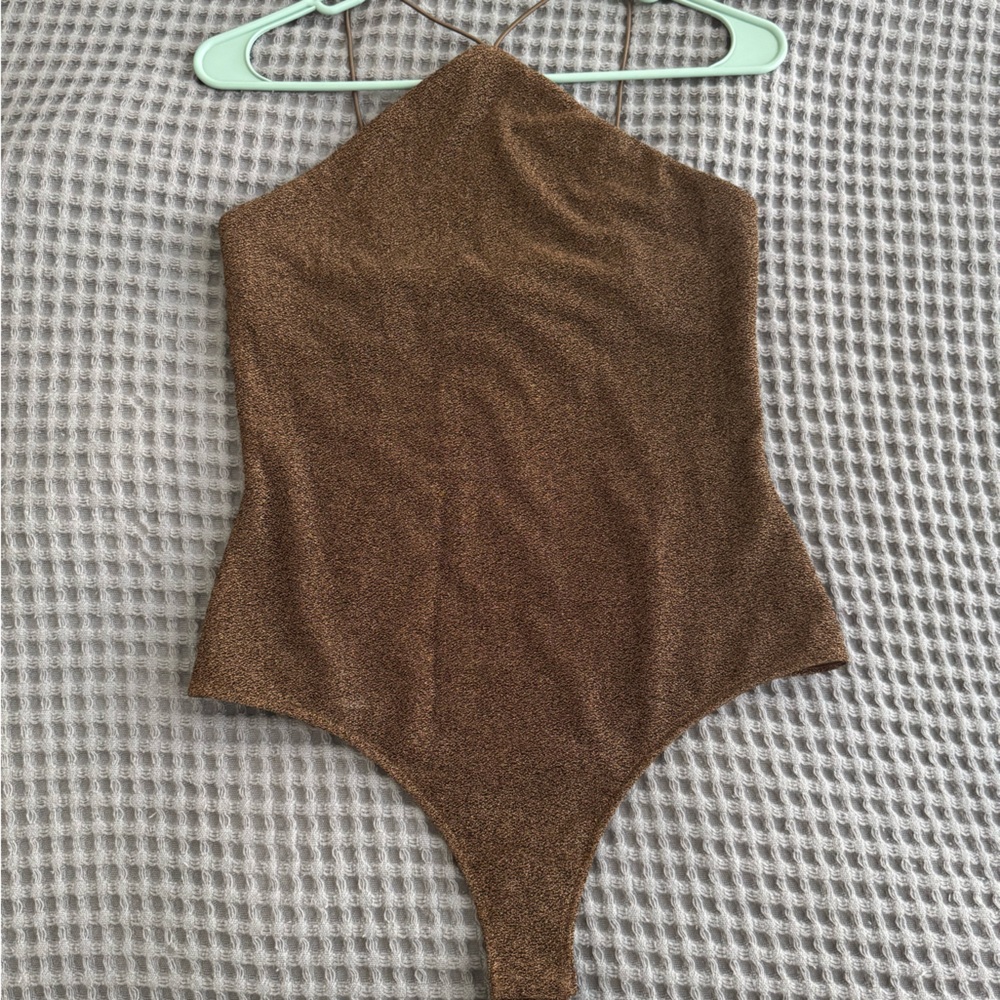 H&M Brown Shimmer One Piece Bodysuit